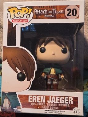 Funko Eren Jaeger Pop! Vinyl – Green Cape, Brown Hair # 20